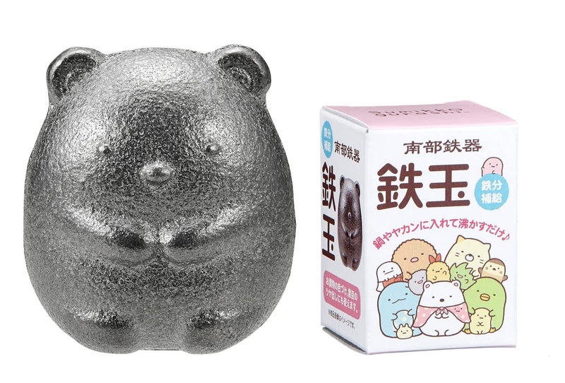 أو إس كيه OSK TBN-1 Nambu Ironware Sumikko Gurashi Shirokuma كرة حديدية مصنوعة في اليابان، مكملات الحديد، تحسين فقر الدم، سهلة، لطيفة، سهلة الاستخدام، وعاء الحث، غلاية الطبخ، مخللات الشاي، مخللات النخالة - Image 5